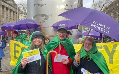 Protest on International Women’s Day 8 March 2025 at the “Spire” Dublin.